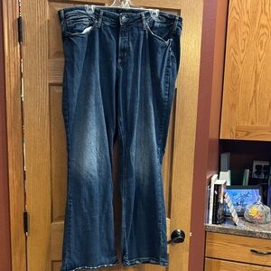 Silver Jeans Dark Blue Flare & Wide Leg Women Jeans